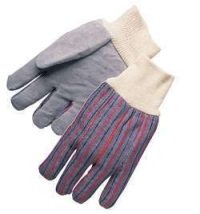 Leather Palm Gloves with Knit Wrist