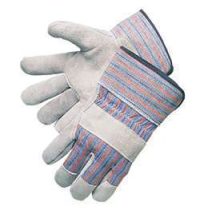 Leather Palm Gloves with Safety Cuff, Medium Grade