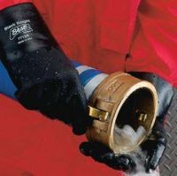 Best Black Knight PVC Gloves, Rough, 12" Cuff