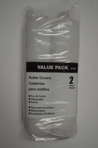 9" Economy Polyester Roller Cover, Plastic Core, 3/8" Nap