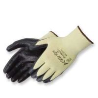 Kevlar Glove with Black Nitrile Coating, Cut Level 2