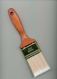 Flat Blended Polyester Wood Handle Paint Brush
