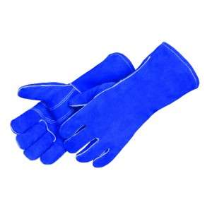 Premium Blue Side-Split Leather Welders Gloves