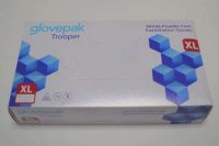 Trooper, Medical Grade, 5mil Blue Disposable Nitrile Gloves, Powder-Free