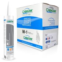 ChemLink M-1 Adhesive Sealant 10.1 oz cartridge with case packaging for roofing and construction