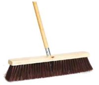 18" STANDARD  POLY STREET BROOM 4" TRIM