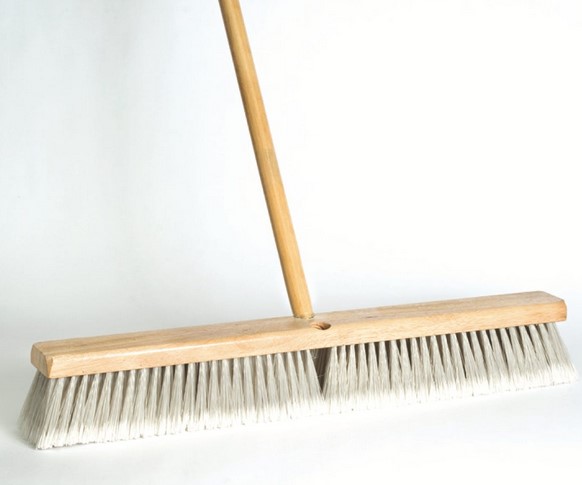 18" STANDARD PALMYRA GARAGE STREET BROOM 4" TRIM