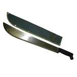 18" MACHETE WITH GREEN CANVAS SHEATH