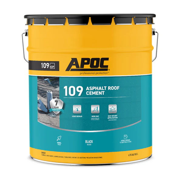 APOC 109 Asphalt Roof Cement for Wet or Dry Roof Repairs