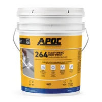 APOC 264 Elastomeric Roof Patch in 1-gallon pail for waterproof roofing applications