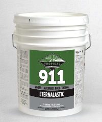 Tropical 911 white elastomeric roof coating bucket for reflective waterproof roof sealing